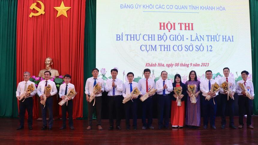 Đảng ủy Khối các cơ quan tỉnh Khánh Hòa: 11 thí sinh tham gia Hội thi Bí thư chi bộ giỏi - Cụm thi cơ sở số 12