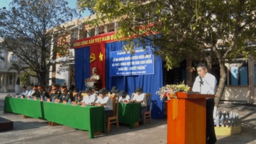 Diên Khánh: Phát động lễ ra quân huấn luyện năm 2025 và phát động đợt thi đua cao điểm “Thần tốc - Quyết thắng”