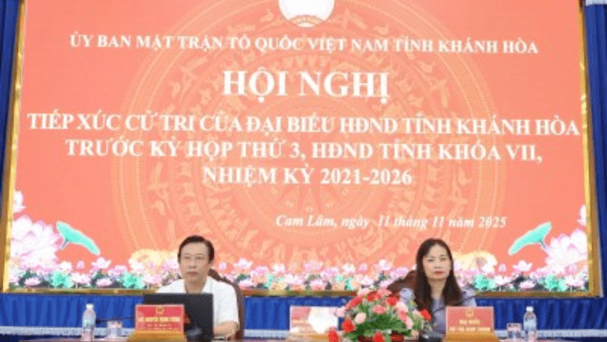 Đại biểu HĐND tỉnh tiếp xúc cử tri xã Cam Lâm