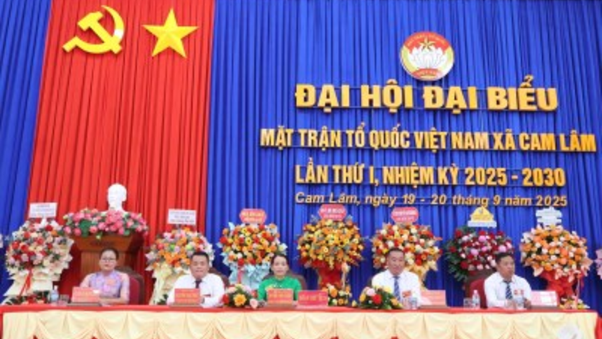 Đại hội đại biểu Uỷ ban Mặt trận Tổ quốc Việt Nam xã Cam Lâm lần thứ I nhiệm kỳ 2025 - 2030