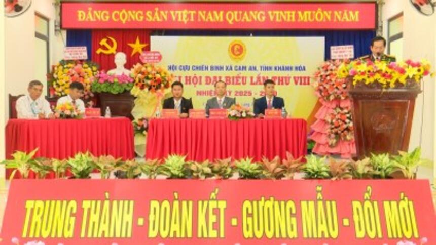 Hội cựu chiến binh xã Cam An tổ chức Đại hội đại biểu lần thứ VIII, nhiệm kỳ 2025-2030.