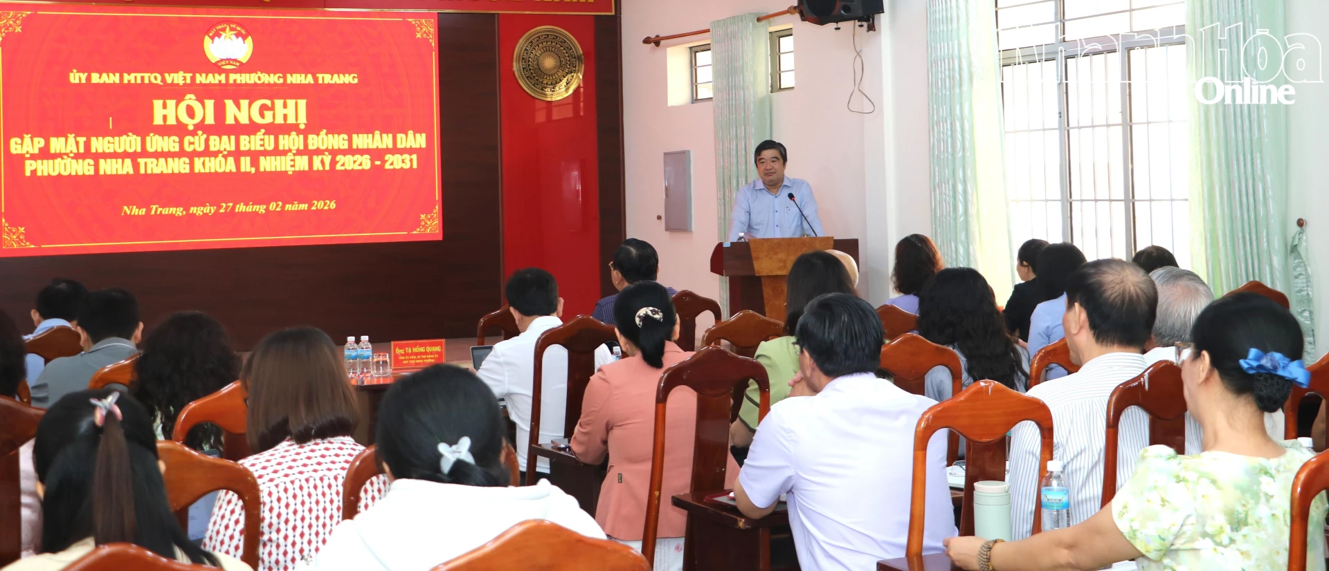 Ủy ban MTTQ Việt Nam phường Nha Trang gặp mặt người ứng cử đại biểu HĐND phường, nhiệm kỳ 2026 - 2031