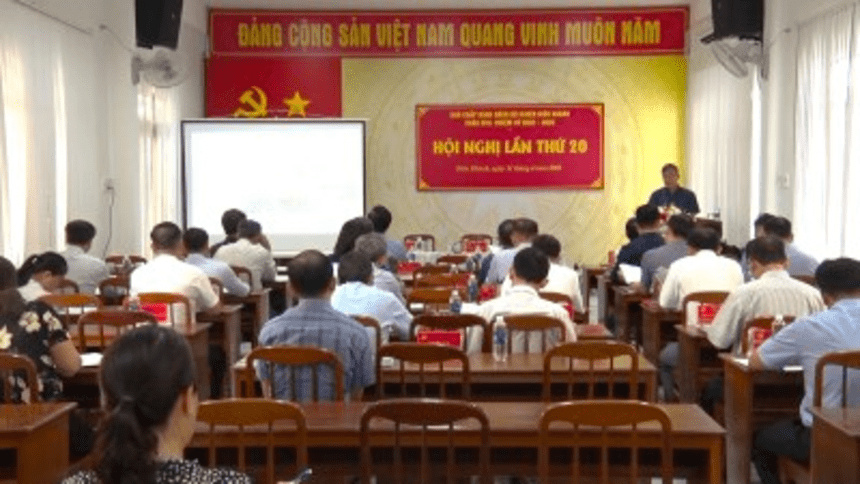 Hội nghị Ban chấp hành Đảng bộ huyện Diên Khánh lần thứ 20, khóa XVII, nhiệm kỳ 2020 - 2025