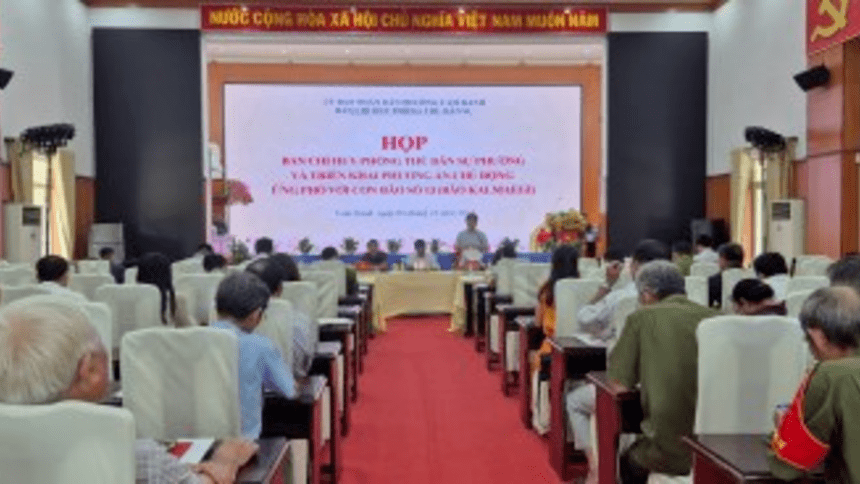 Phường Cam Ranh triển khai phương án chủ động ứng phó với cơn bão số 13 (Kalmaegi)