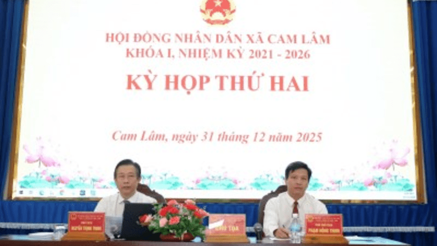 Hội đồng nhân dân xã Cam Lâm tổ chức kỳ họp thứ 2, khoá I, nhiệm kỳ 2021 - 2026