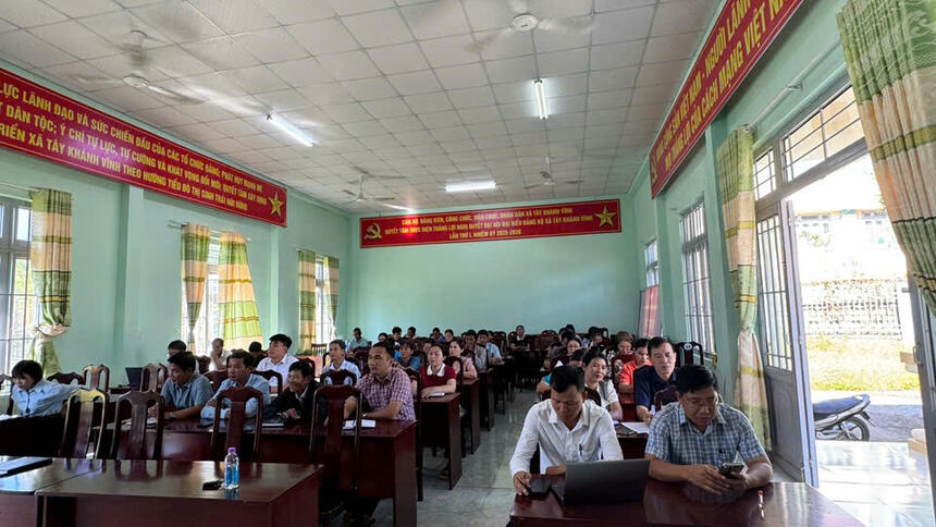 ĐẢNG ỦY XÃ TÂY KHÁNH VĨNH QUÁN TRIỆT, TRIỂN KHAI NGHỊ QUYẾT ĐẠI HỘI ĐẢNG BỘ TỈNH KHÁNH HÒA, NGHỊ QUYẾT ĐẠI HỘI ĐẢNG BỘ XÃ TÂY KHÁNH VĨNH LẦN THỨ I, NHIỆM KỲ 2025 – 2030