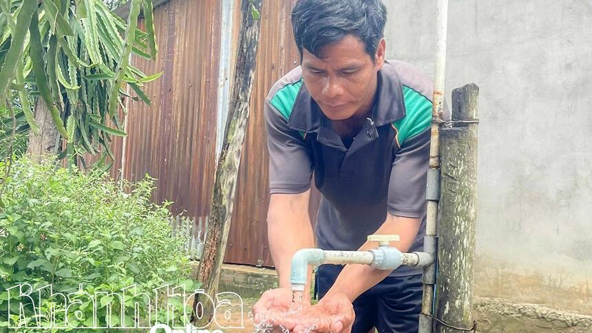 Khánh Sơn: Tập trung đầu tư các công trình cấp nước sinh hoạt cho người dân