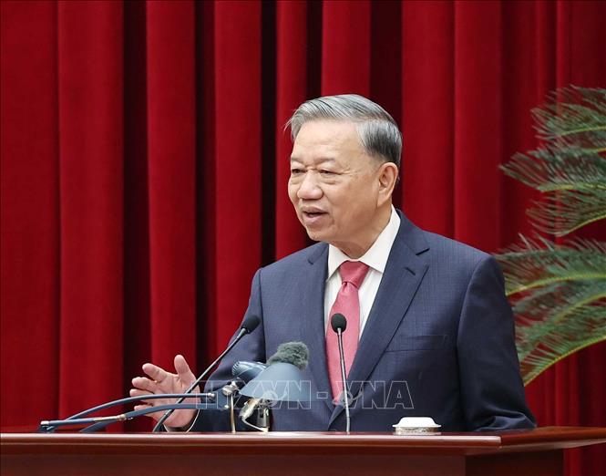 Tổng Bí thư Tô Lâm chủ trì và chỉ đạo Hội nghị.