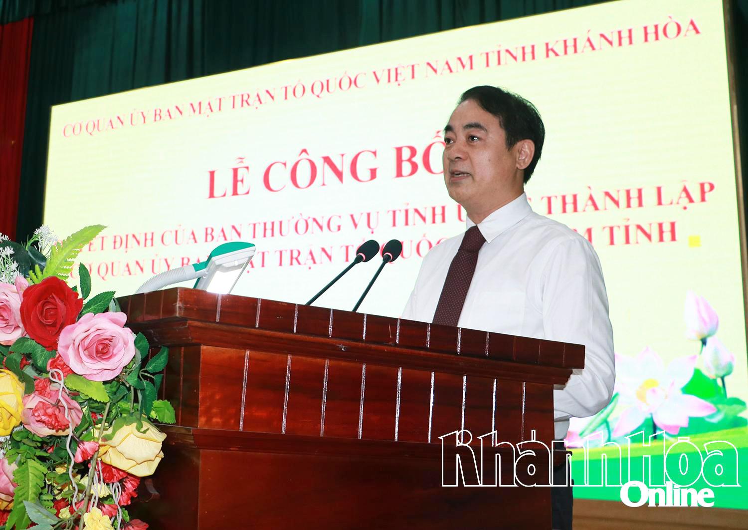 Bí thư Tỉnh ủy Khánh Hòa Nghiêm Xuân Thành phát biểu chỉ đạo.