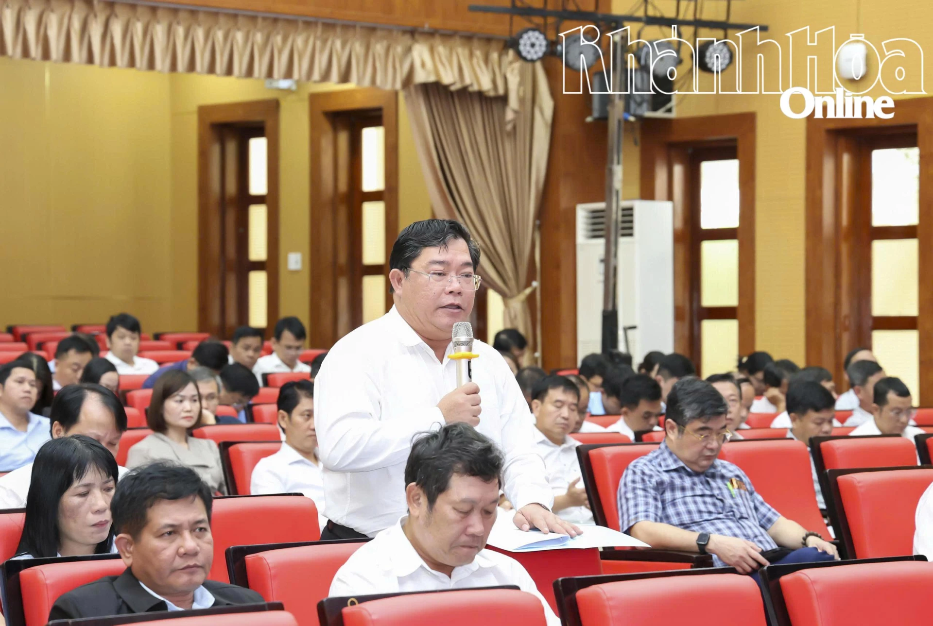 Đồng chí Châu Ngô Anh Nhân - Giám đốc Sở Tài chính phát biểu.