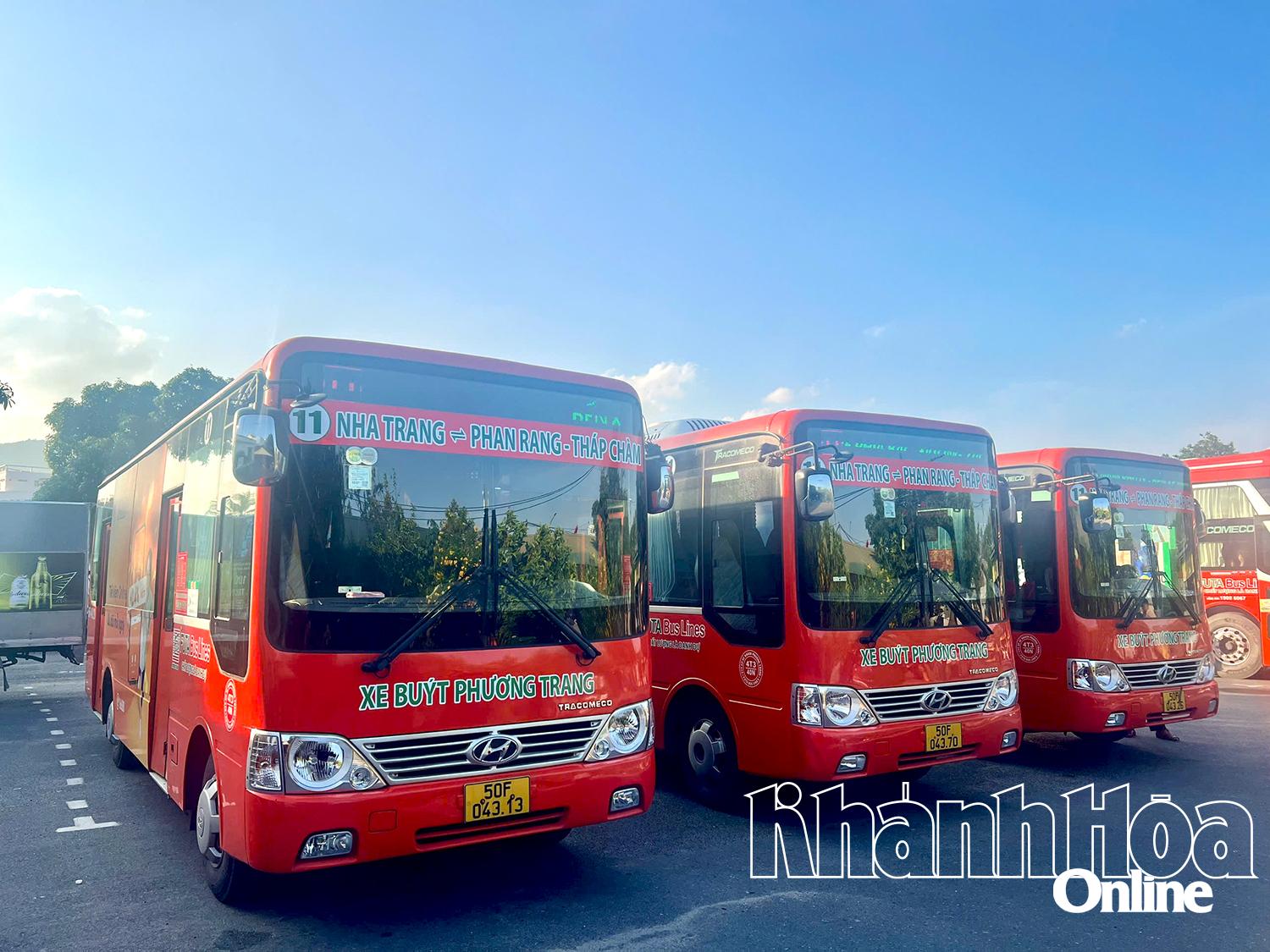 Xe buýt Phương Trang sẵn sàng phục vụ tuyến Nha Trang đi Phan Rang – Tháp Chàm và ngược lại