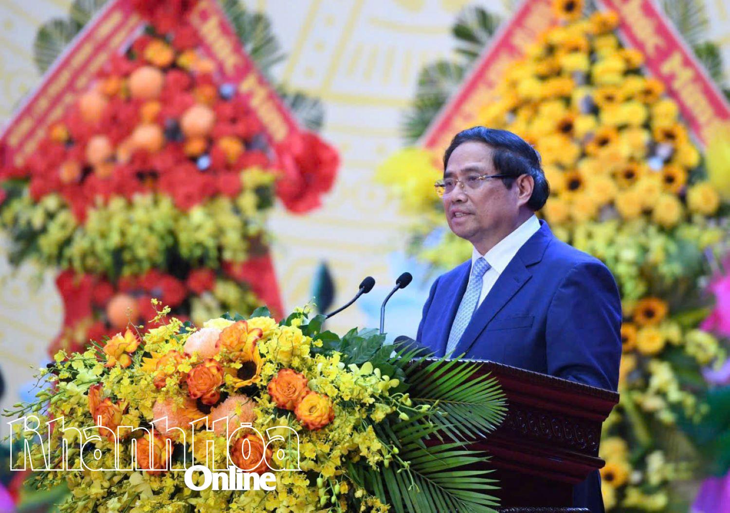 Thủ tướng Chính phủ Phạm Minh Chính phát biểu tại buổi lễ.