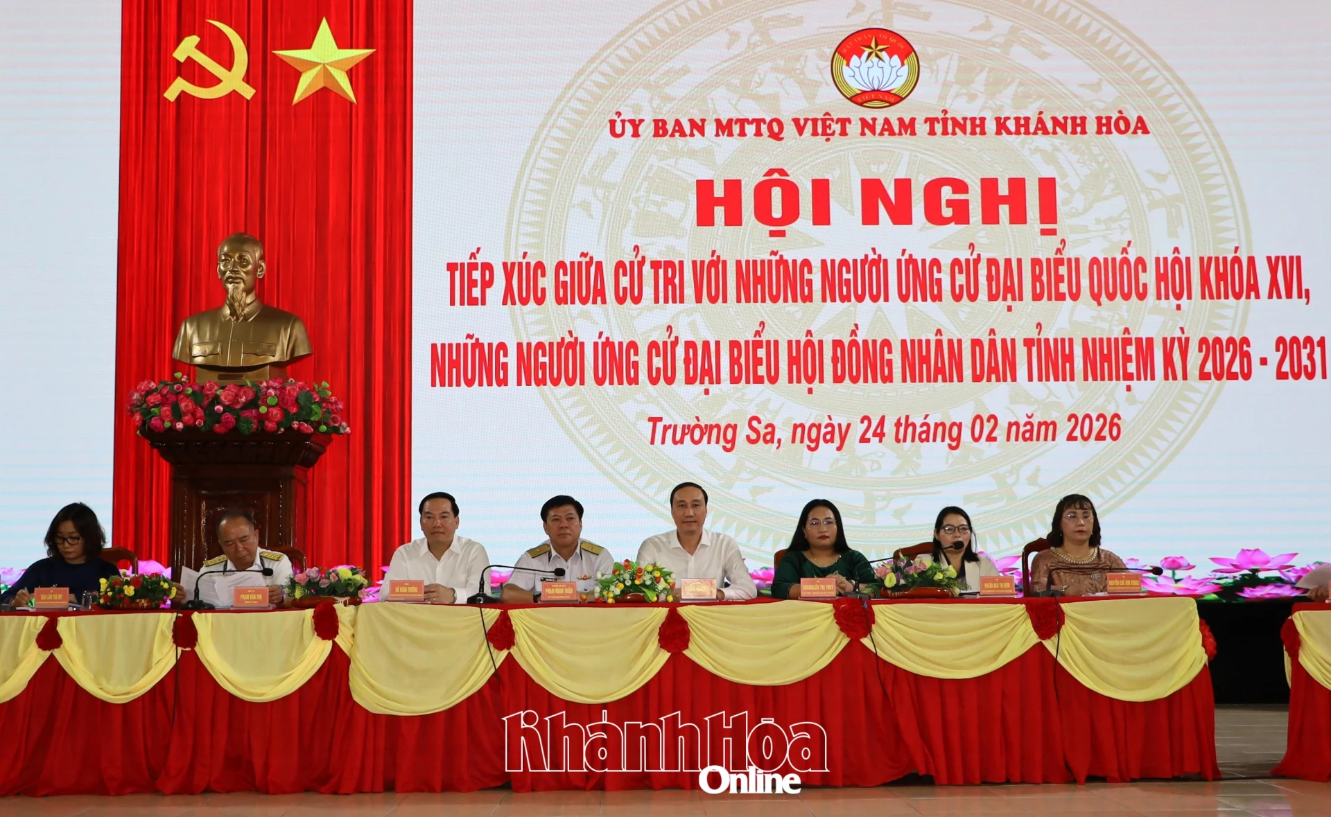 Các đại biểu ứng cử đại biểu Quốc hội và HĐND tỉnh, nhiệm kỳ 2026-2031.