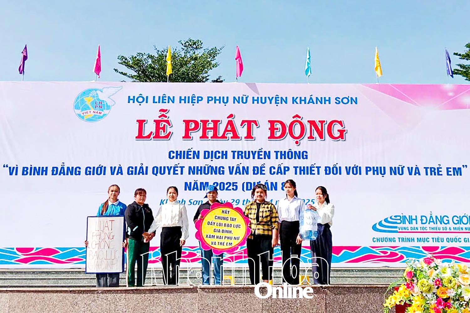 Tuyên truyền về phòng, chống bạo lực gia đình tại Lễ phát động Chiến dịch truyền thông   “Vì bình đẳng giới và giải quyết những vấn đề cấp thiết đối với phụ nữ và trẻ em” năm 2025.