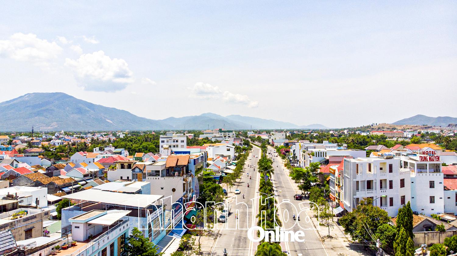Một góc thị xã Ninh Hòa.  