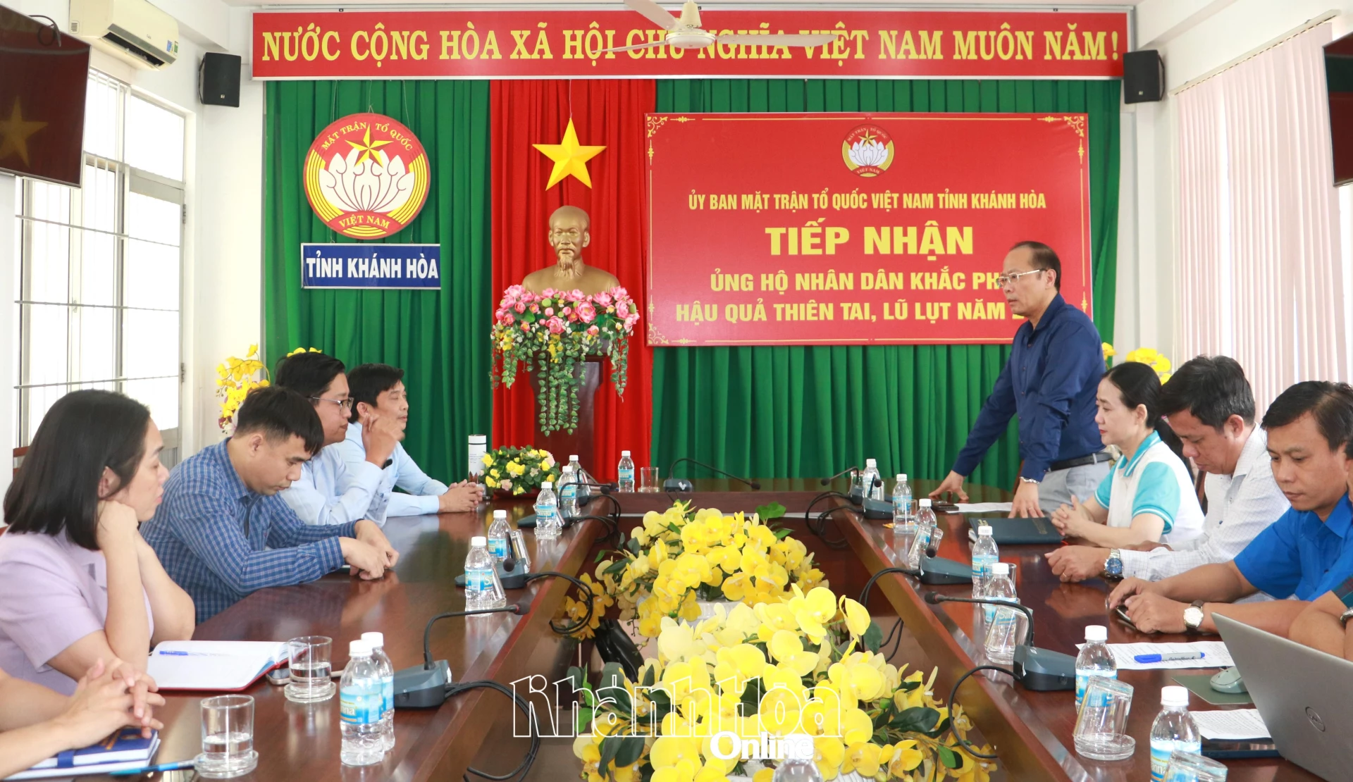 Phó Bí thư Tỉnh ủy Nguyễn Khắc Hà cảm ơn sự hỗ trợ của tỉnh Bắc Ninh