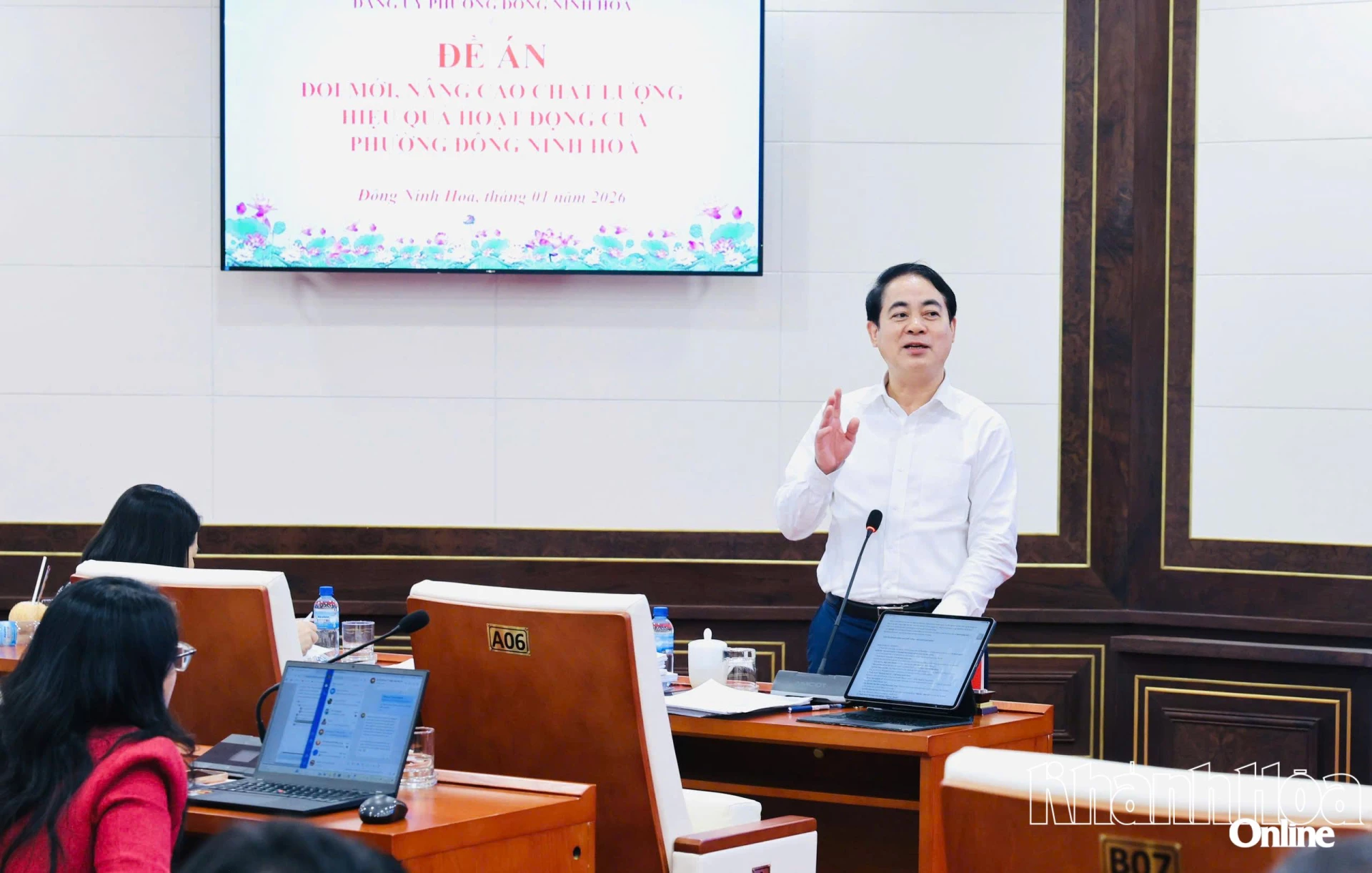 Bí thư Tỉnh ủy Nghiêm Xuân Thành phát biểu tại hội nghị